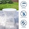 Cosco Novogratz Poolside Gossip Collection, Roberta Outdoor/Indoor Side Table, White 88068WHT1E - alternate 6